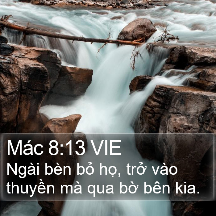 Mác 8:13 VIE Bible Study