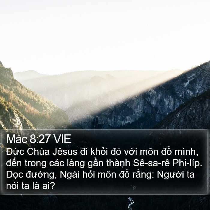 Mác 8:27 VIE Bible Study