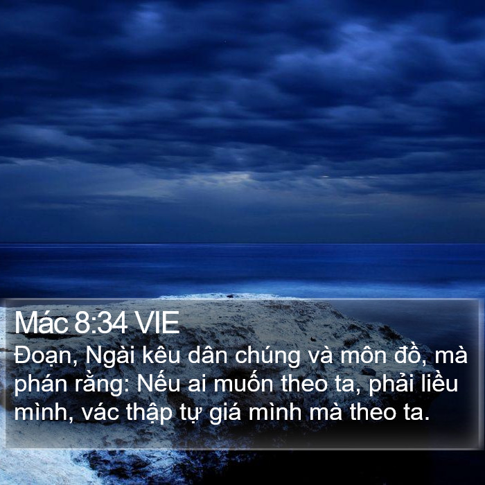 Mác 8:34 VIE Bible Study