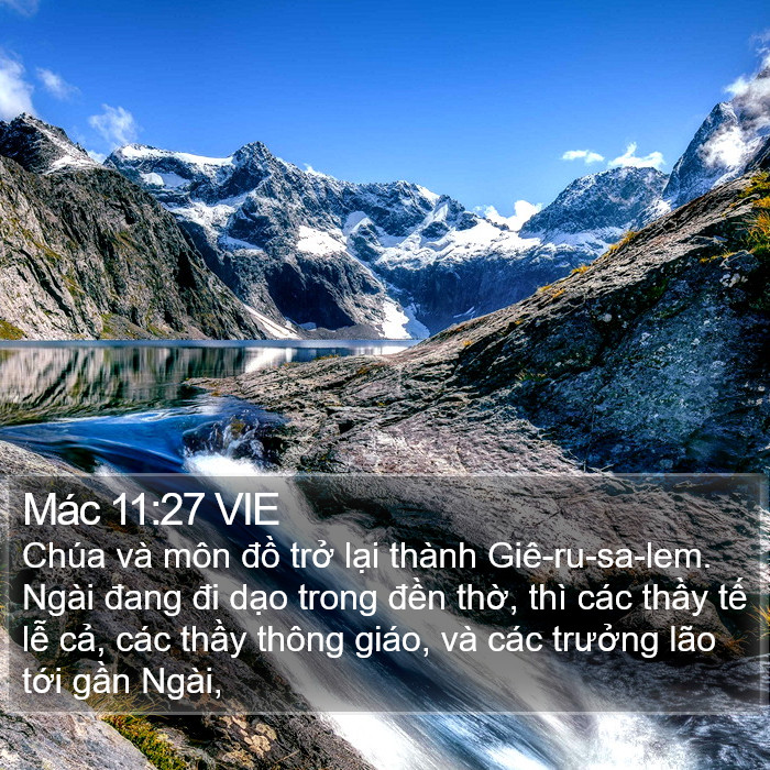 Mác 11:27 VIE Bible Study