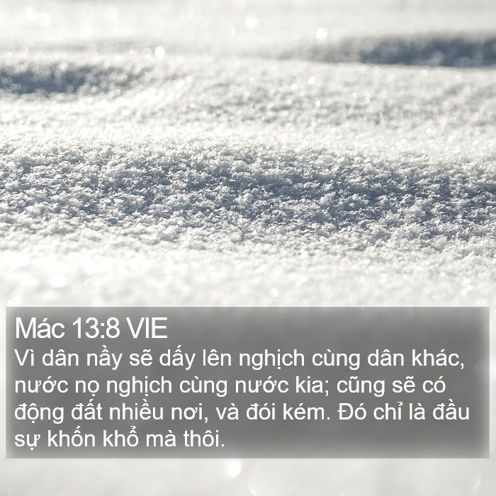 Mác 13:8 VIE Bible Study