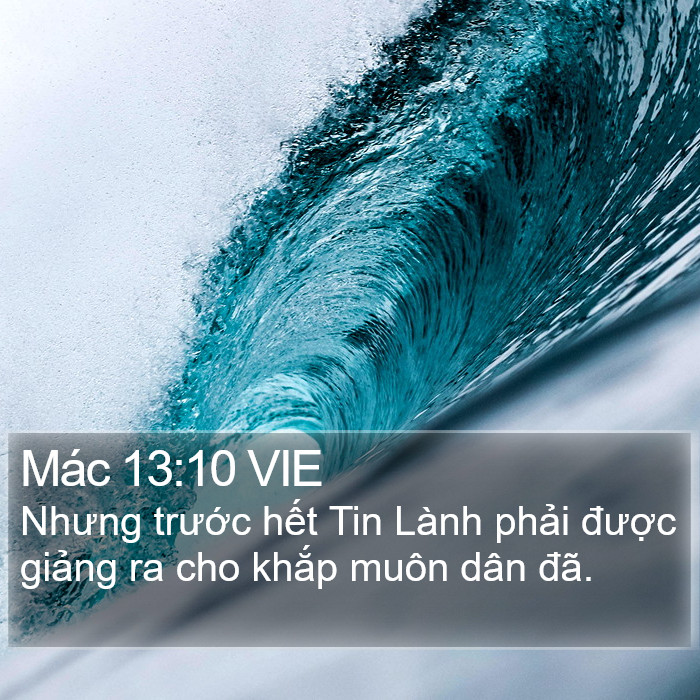 Mác 13:10 VIE Bible Study