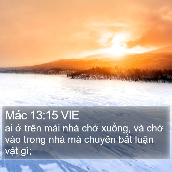 Mác 13:15 VIE Bible Study