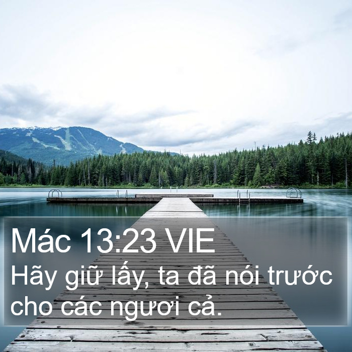 Mác 13:23 VIE Bible Study
