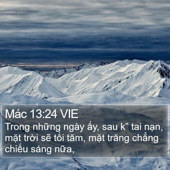 Mác 13:24 VIE Bible Study