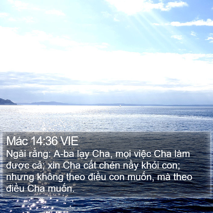 Mác 14:36 VIE Bible Study