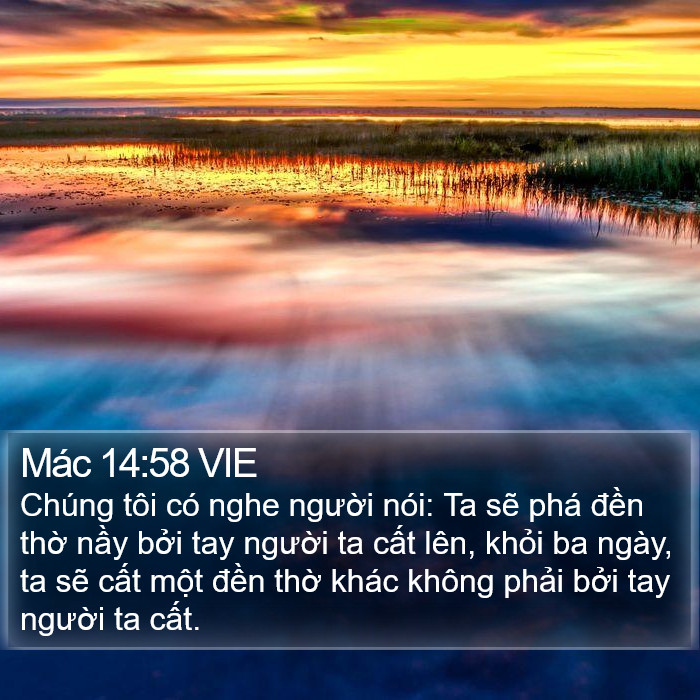 Mác 14:58 VIE Bible Study