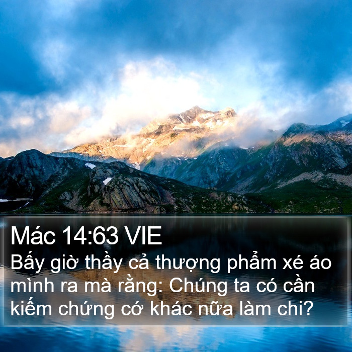 Mác 14:63 VIE Bible Study