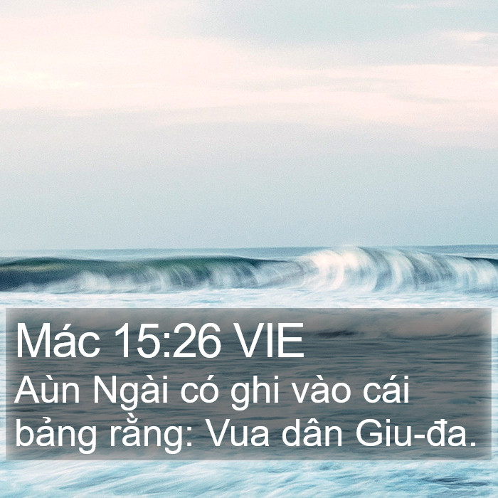 Mác 15:26 VIE Bible Study