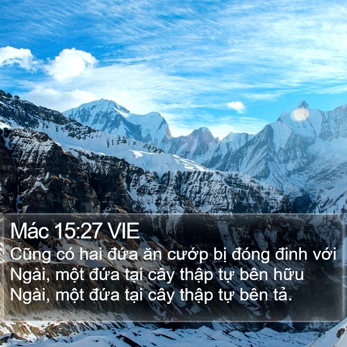 Mác 15:27 VIE Bible Study