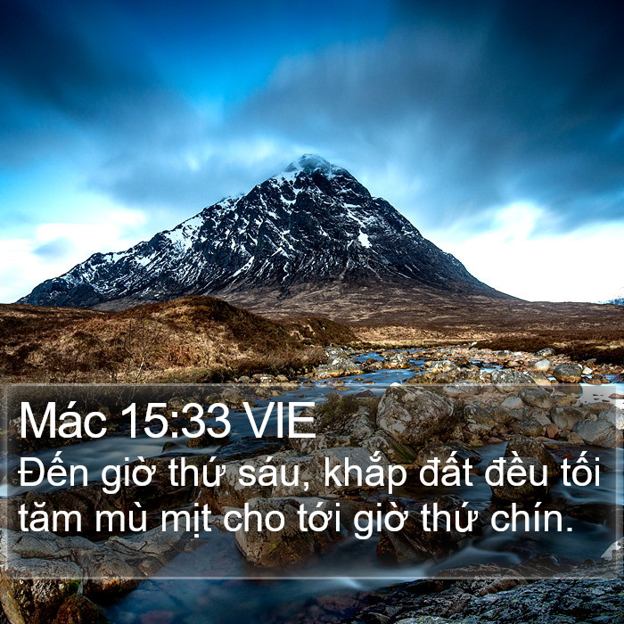 Mác 15:33 VIE Bible Study