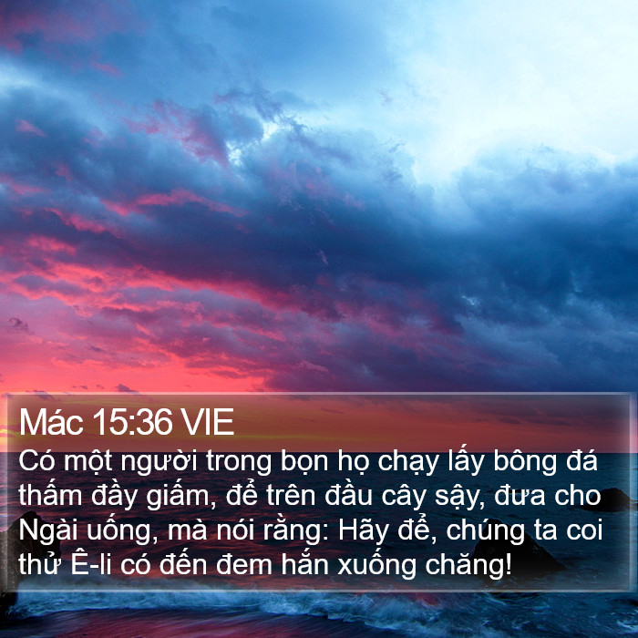 Mác 15:36 VIE Bible Study