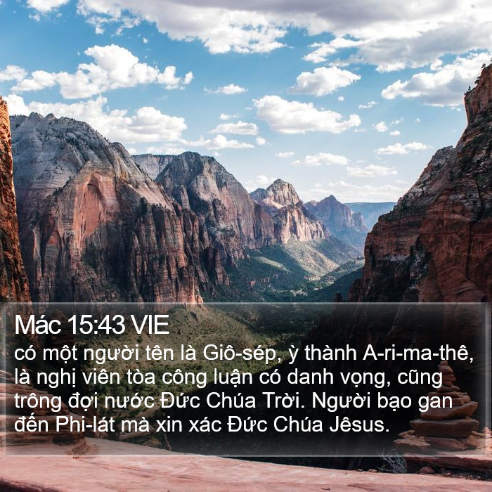 Mác 15:43 VIE Bible Study