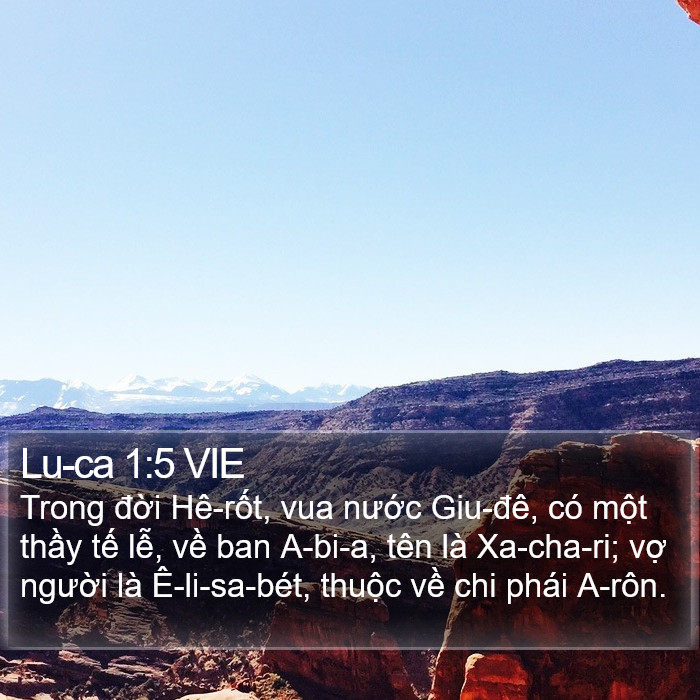 Lu-ca 1:5 VIE Bible Study