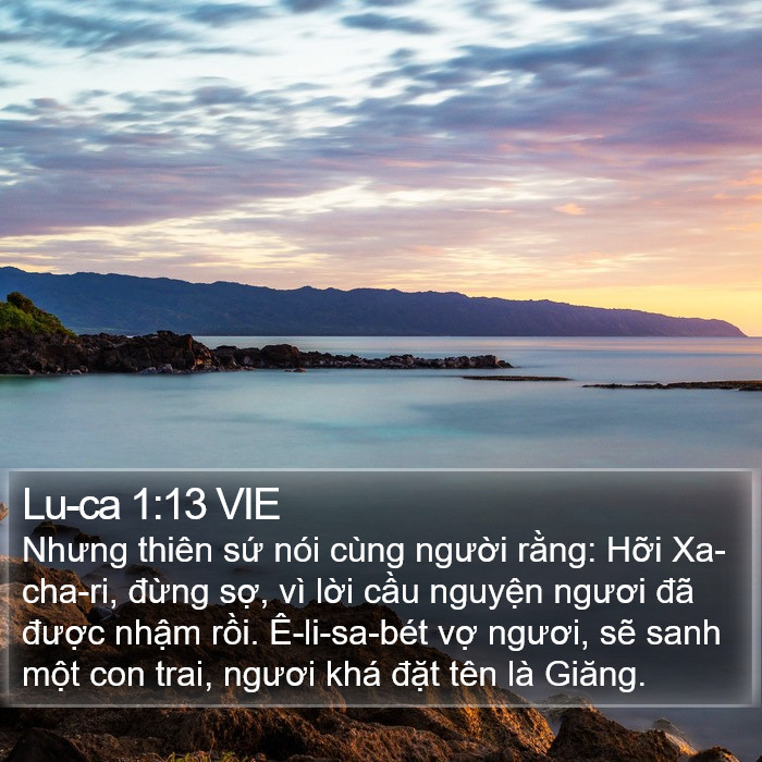 Lu-ca 1:13 VIE Bible Study