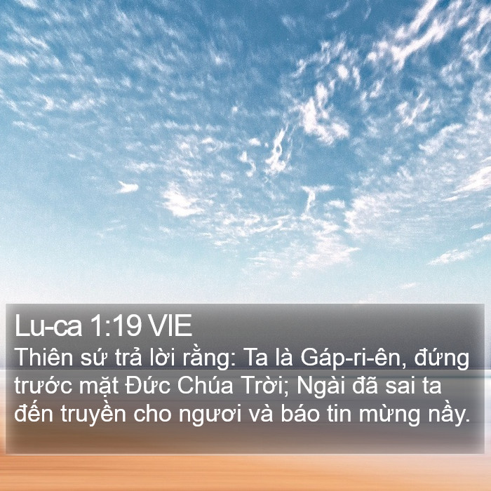 Lu-ca 1:19 VIE Bible Study