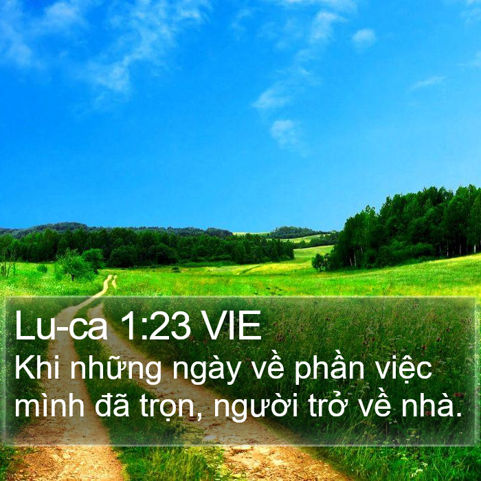 Lu-ca 1:23 VIE Bible Study