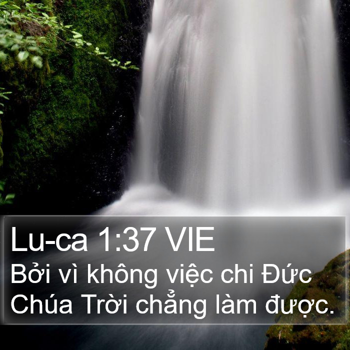 Lu-ca 1:37 VIE Bible Study