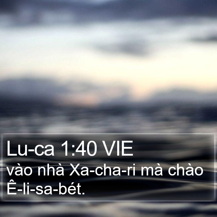 Lu-ca 1:40 VIE Bible Study