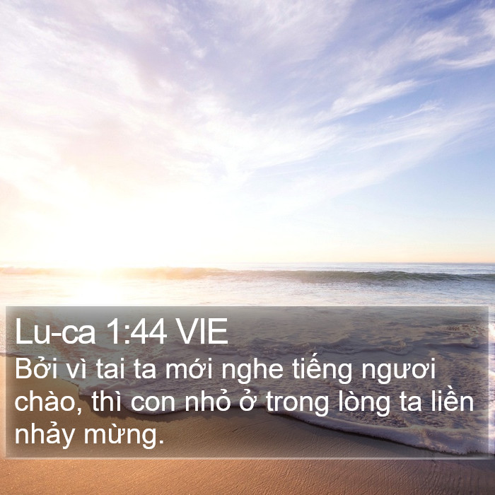 Lu-ca 1:44 VIE Bible Study