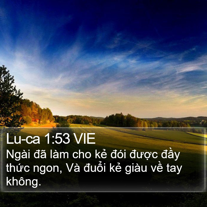 Lu-ca 1:53 VIE Bible Study