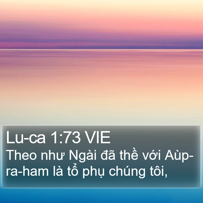 Lu-ca 1:73 VIE Bible Study