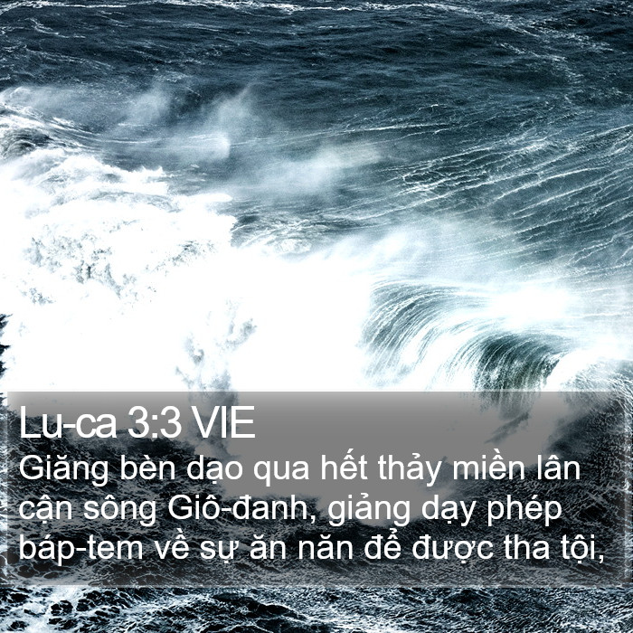 Lu-ca 3:3 VIE Bible Study