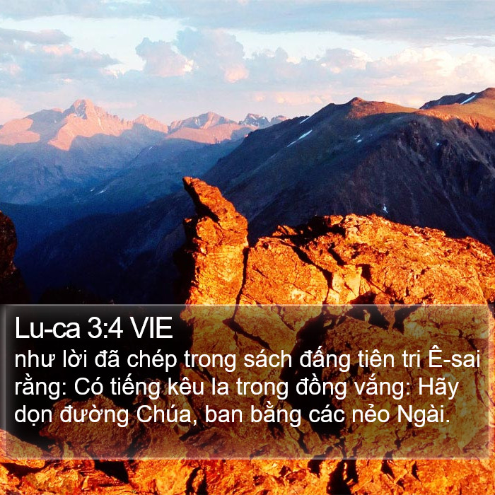 Lu-ca 3:4 VIE Bible Study