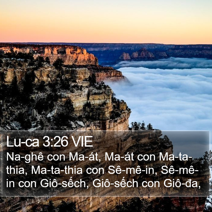 Lu-ca 3:26 VIE Bible Study