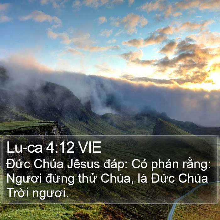 Lu-ca 4:12 VIE Bible Study