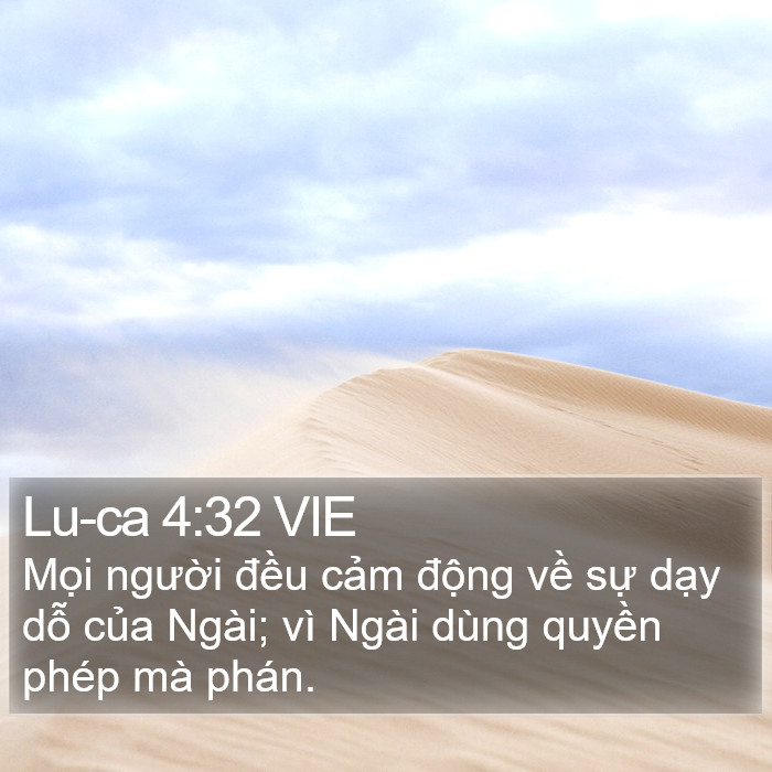 Lu-ca 4:32 VIE Bible Study