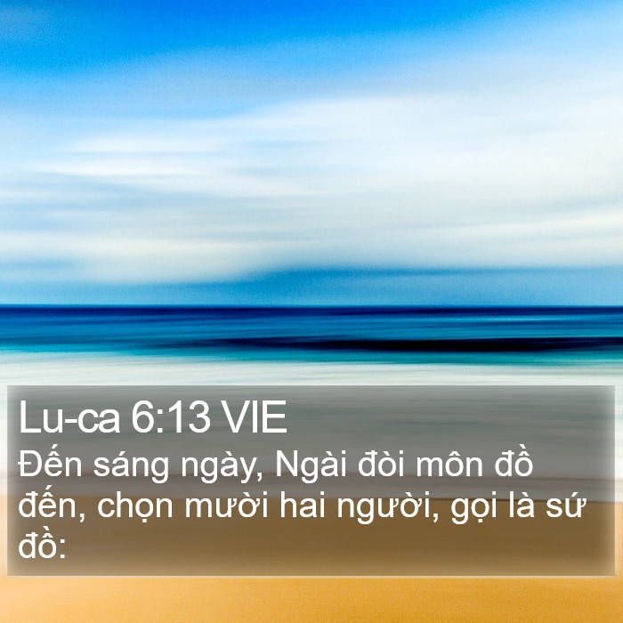 Lu-ca 6:13 VIE Bible Study