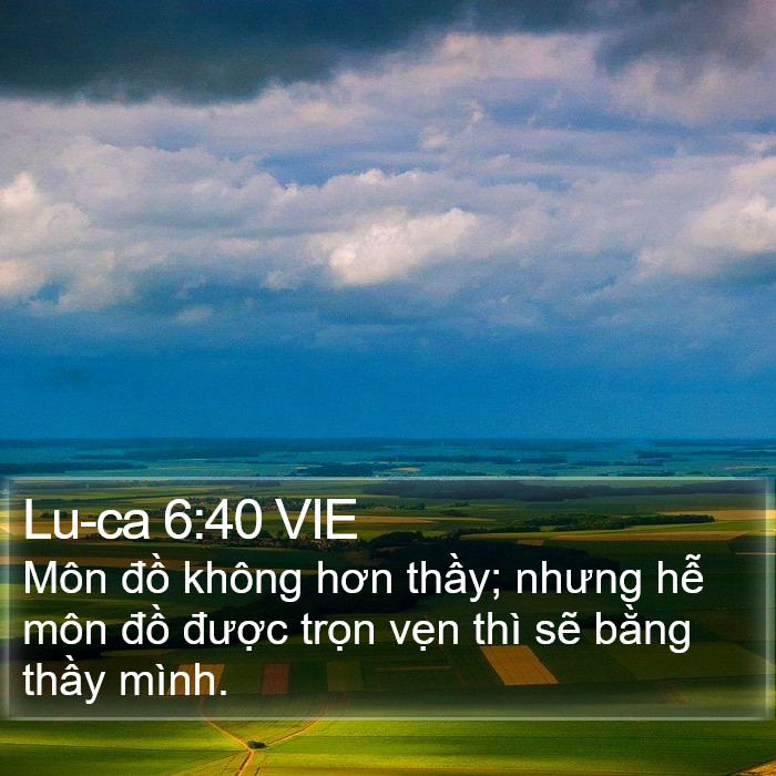 Lu-ca 6:40 VIE Bible Study