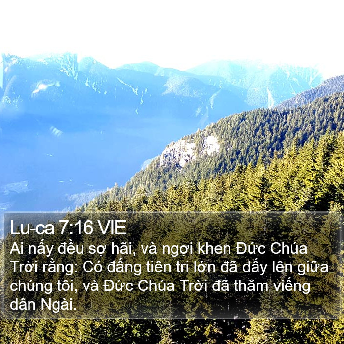 Lu-ca 7:16 VIE Bible Study
