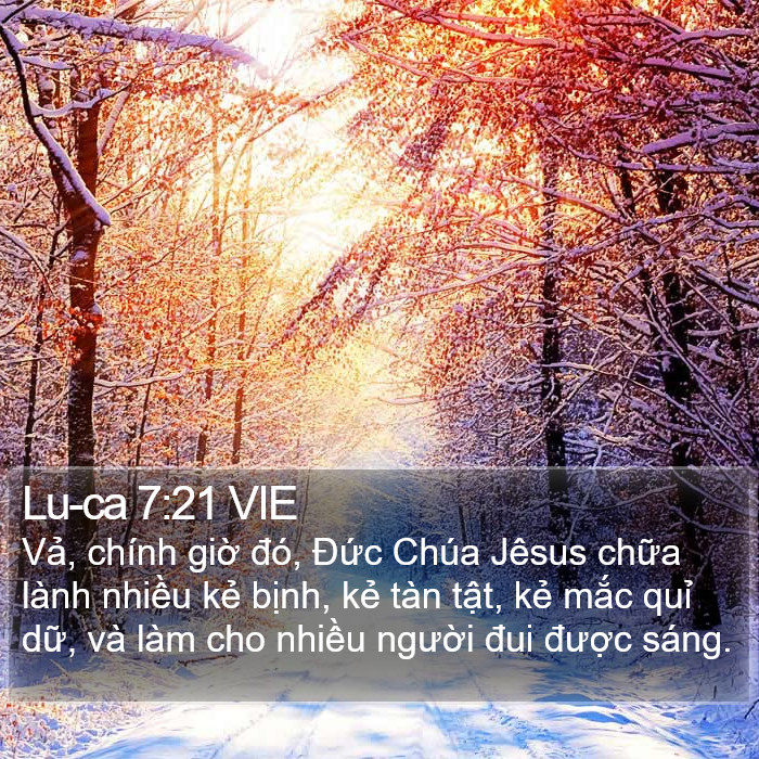 Lu-ca 7:21 VIE Bible Study