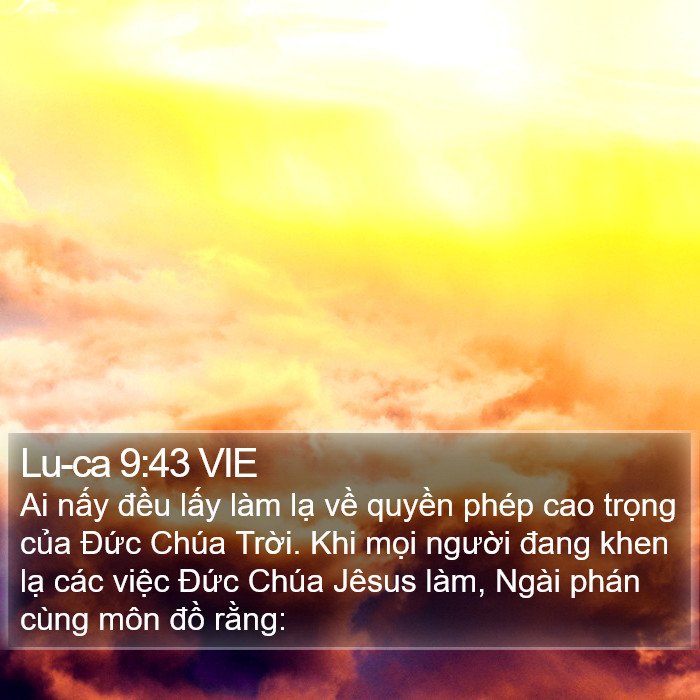 Lu-ca 9:43 VIE Bible Study