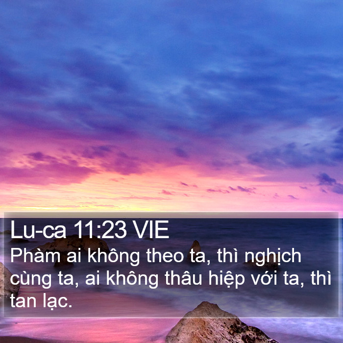 Lu-ca 11:23 VIE Bible Study
