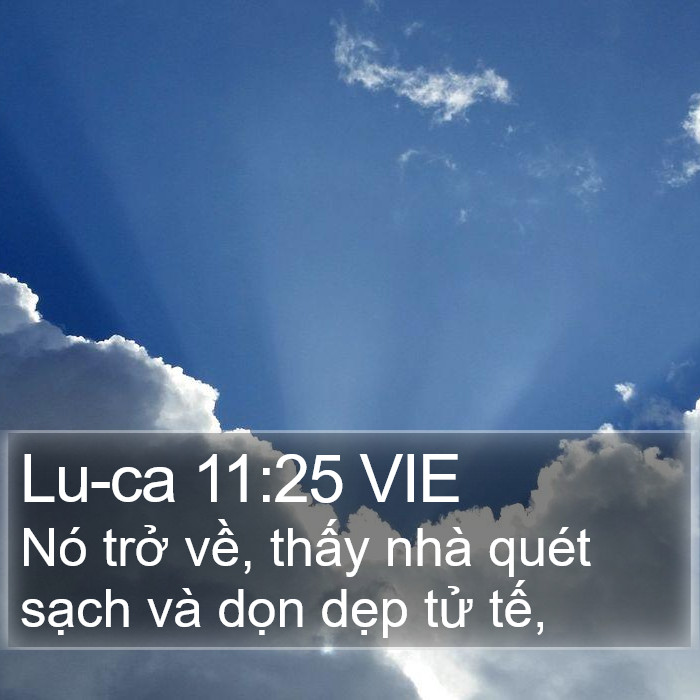 Lu-ca 11:25 VIE Bible Study