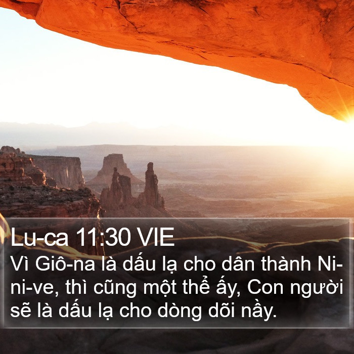 Lu-ca 11:30 VIE Bible Study