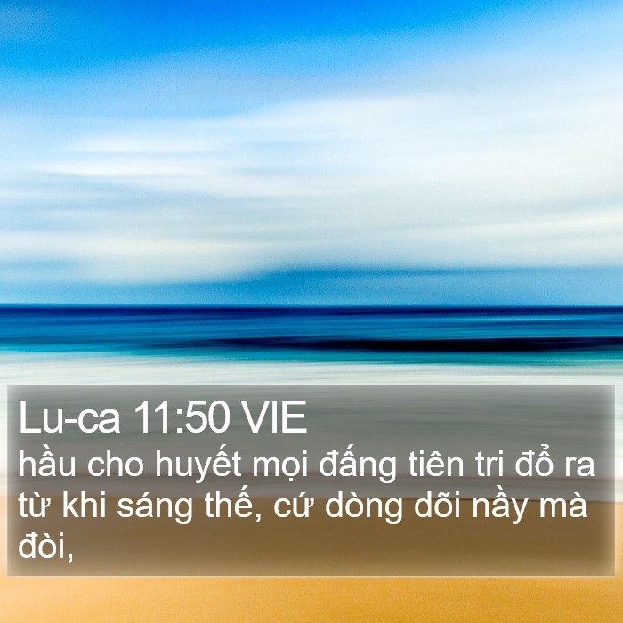 Lu-ca 11:50 VIE Bible Study