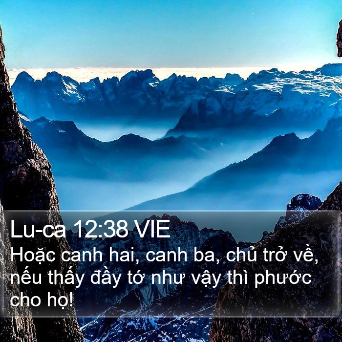 Lu-ca 12:38 VIE Bible Study