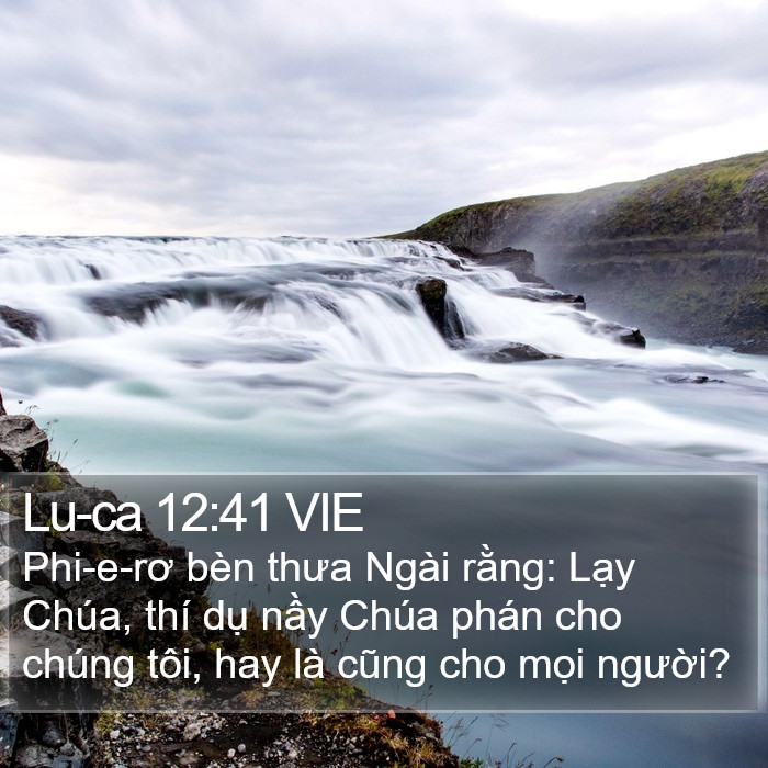 Lu-ca 12:41 VIE Bible Study