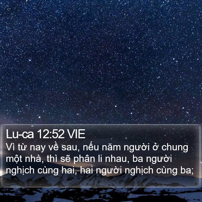 Lu-ca 12:52 VIE Bible Study