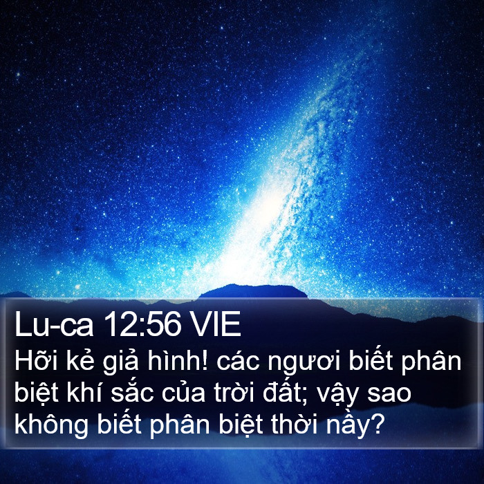 Lu-ca 12:56 VIE Bible Study