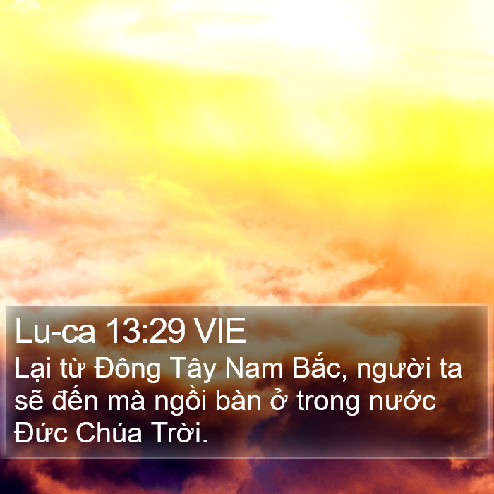 Lu-ca 13:29 VIE Bible Study