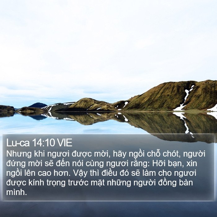 Lu-ca 14:10 VIE Bible Study