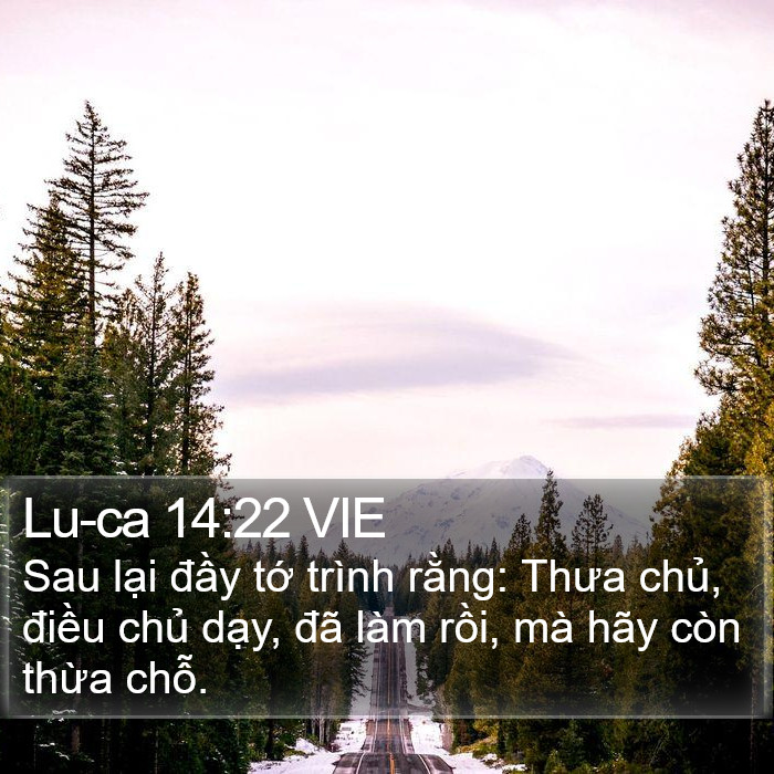 Lu-ca 14:22 VIE Bible Study