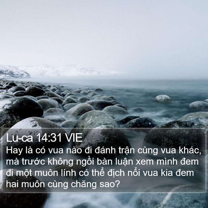 Lu-ca 14:31 VIE Bible Study