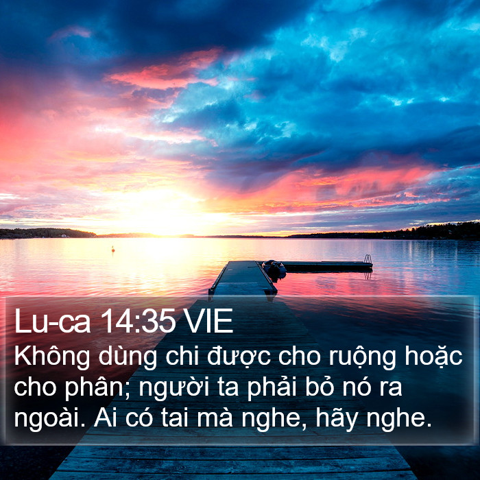 Lu-ca 14:35 VIE Bible Study