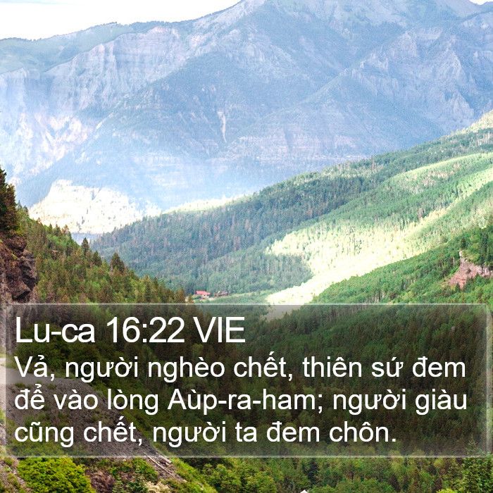 Lu-ca 16:22 VIE Bible Study